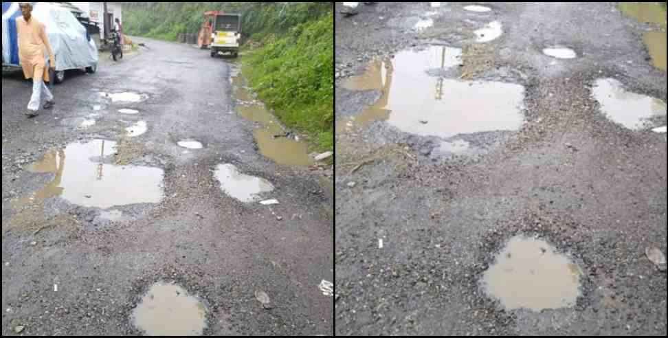 almora salt block road: Bad condition of roads in Salt block of Almora