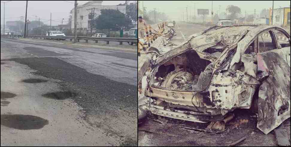 rishabh pant accident: uttarakhand rishabh pant accident road renovation work started