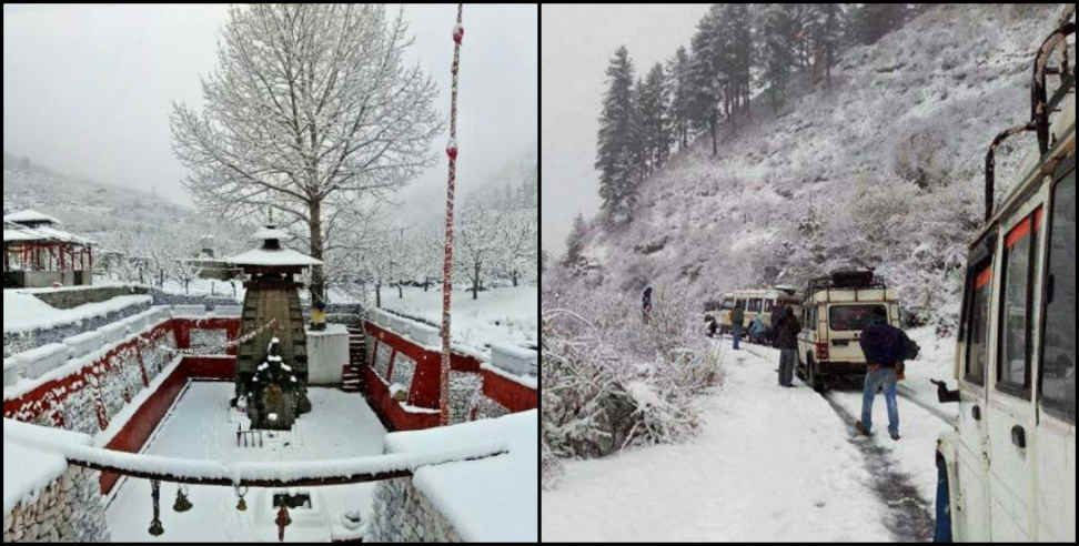 Dehradun: Rainfall and snowfall continue from 60 hours in uttarakhand