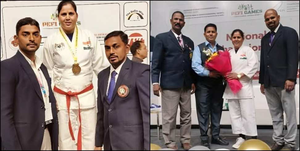 Madhu Chauhan of Uttarkashi won gold in the National Games