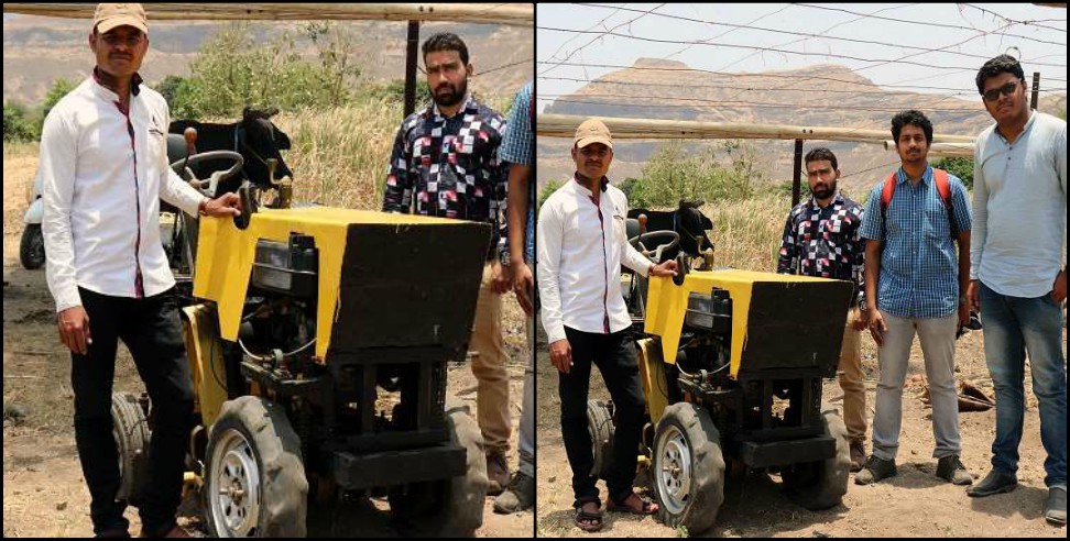 iim kashipur: Shreelesh maday made tractor in iim kashipur uttarakhand