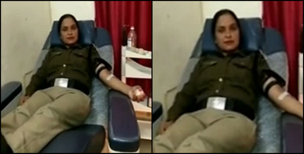 Female police personnel asha: Female police personnel saved life by giving blood to pregnant woman