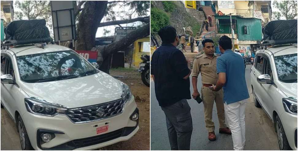 UP Police DSP Fined For Driving Without A Number Plate And Blue Lights