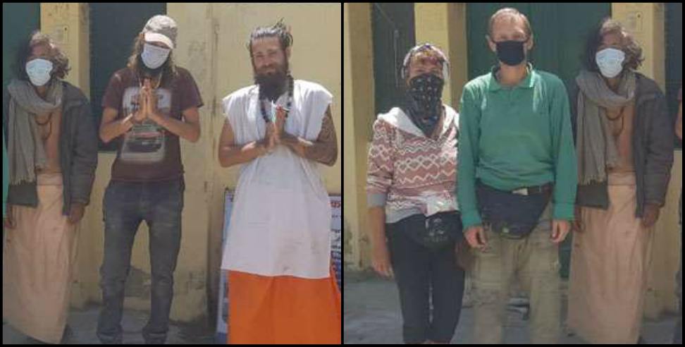 ऋषिकेश न्यूज: Rishikesh police trapped six foreigners