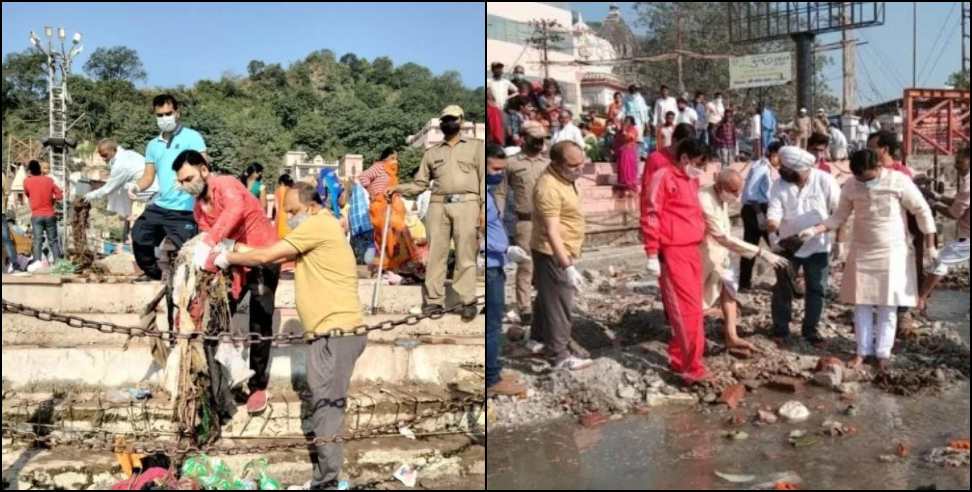 Haridwar news: IAS officer Deepak Rawat landed in Ganga to clean up