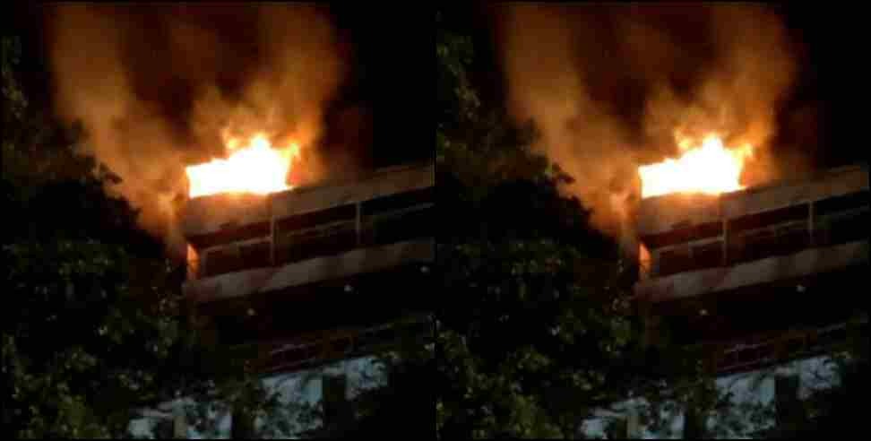 mussoorie valley view hotel fire: Mussoorie Valley View Hotel fire