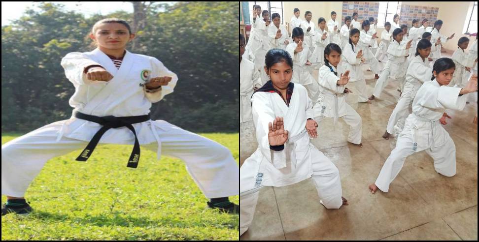 Judo karate: Karate champion Swati teaching self defense to mountain daughters