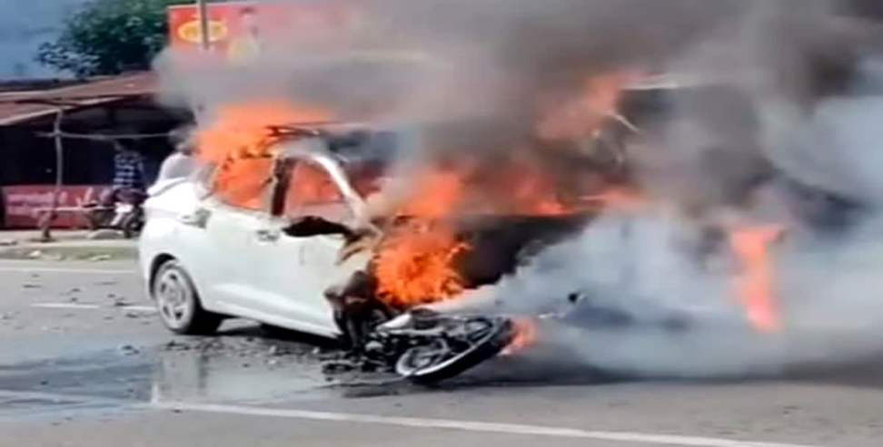 Sitarganj road accident: Taxi-Bike Collision in Sitarganj Leaves Two Dead