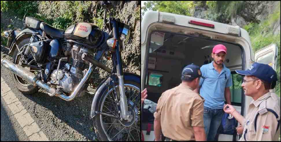 haldwani garampani bullet hadsa: Bullet collided with vehicle in Haldwani garampani