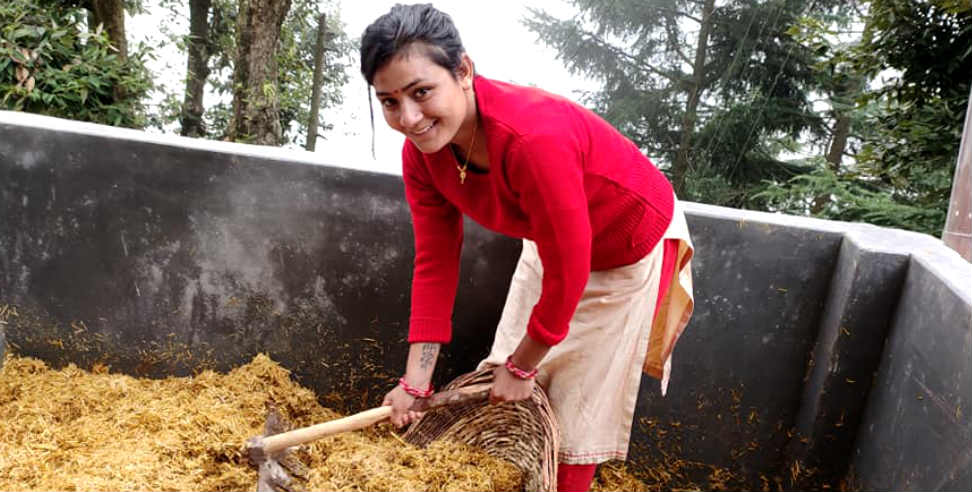 Soni bisht: Soni bisht cultivated mushroom in pauri