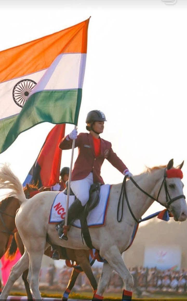 Swarnika is in NCC and enjoys horse riding