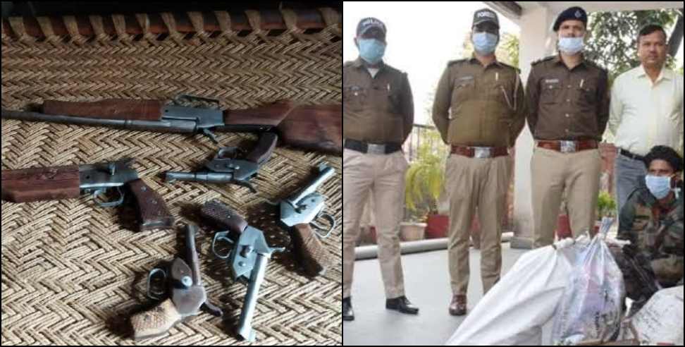 Udham singh nagar Illegal weapons factory: Illegal weapons factory busted in bazpur udham singh nagar