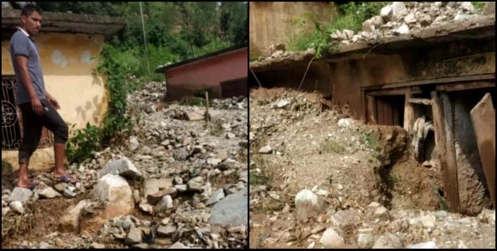 उत्तराखंड न्यूज: tehri garhwal kotiyara village land slide