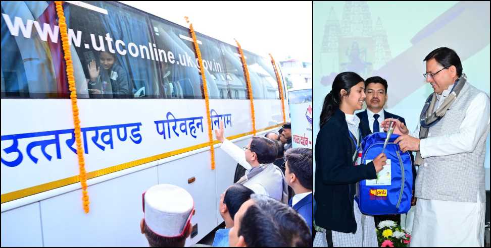 CM Dhami starts Bharat Darshan Yatra of 157 children