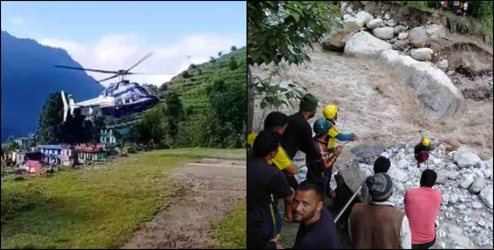 madmaheshwar rescue operation update: Rudraprayag Madmaheshwar bridge washed away rescue operation update
