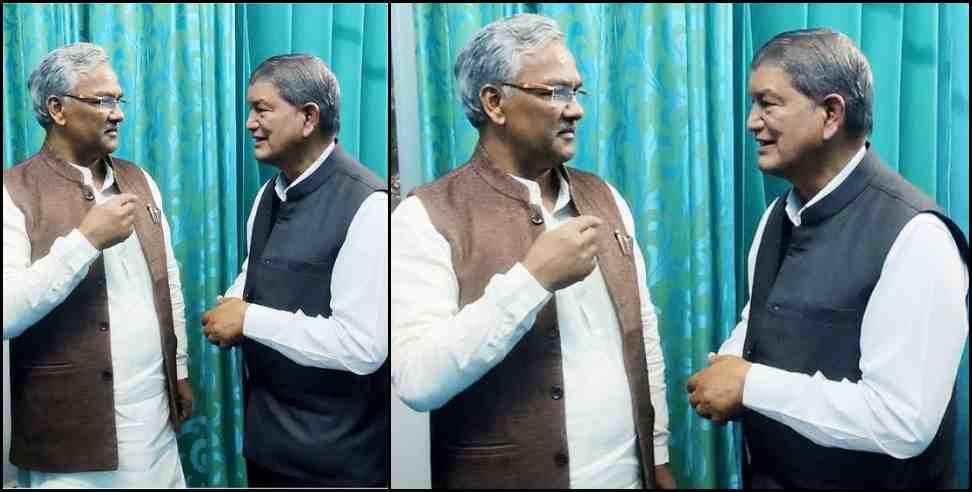 Trivendra Singh Rawat Harish Rawat Photo Viral: Trivendra Singh Rawat and Harish Rawat meeting photo goes viral