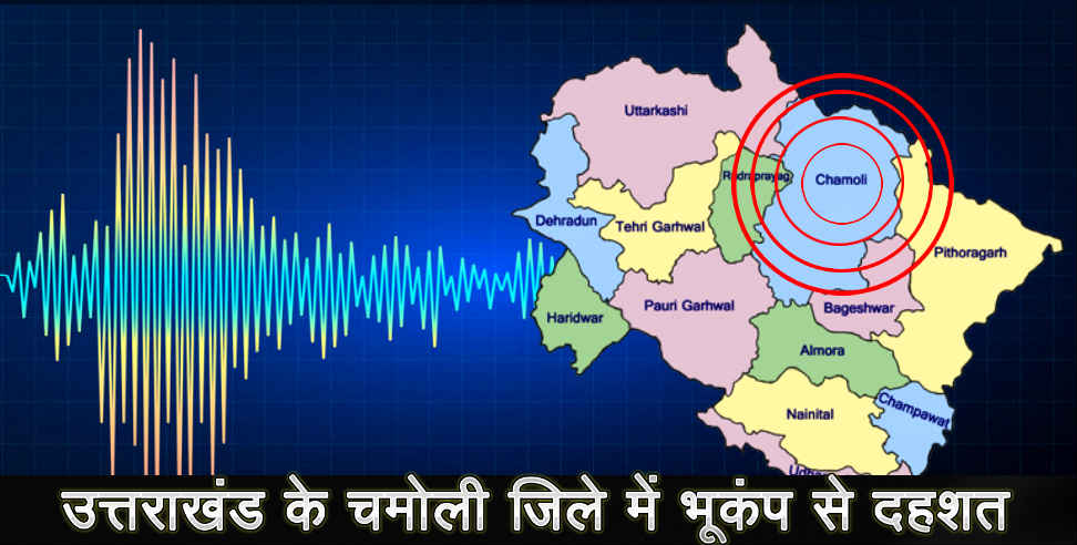 चमोली जिले में भूकंप: earthquake in camoli district