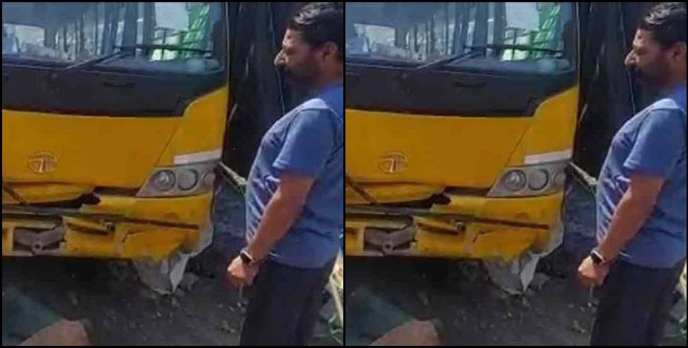 yamunotri janki chatti bus brakes fail: Bus brakes fail in Janki Chatti Yamunotri