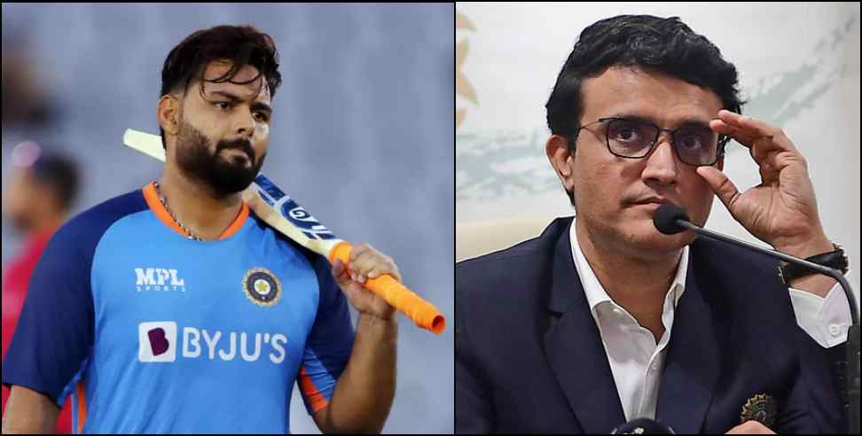 Sourav Ganguly Speaks About Rishabh Pant Come Back
