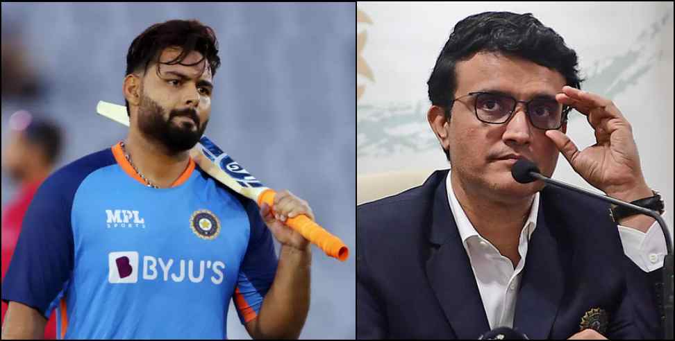 ourav Ganguly Rishabh Pant latest news: Sourav Ganguly Speaks About Rishabh Pant Come Back