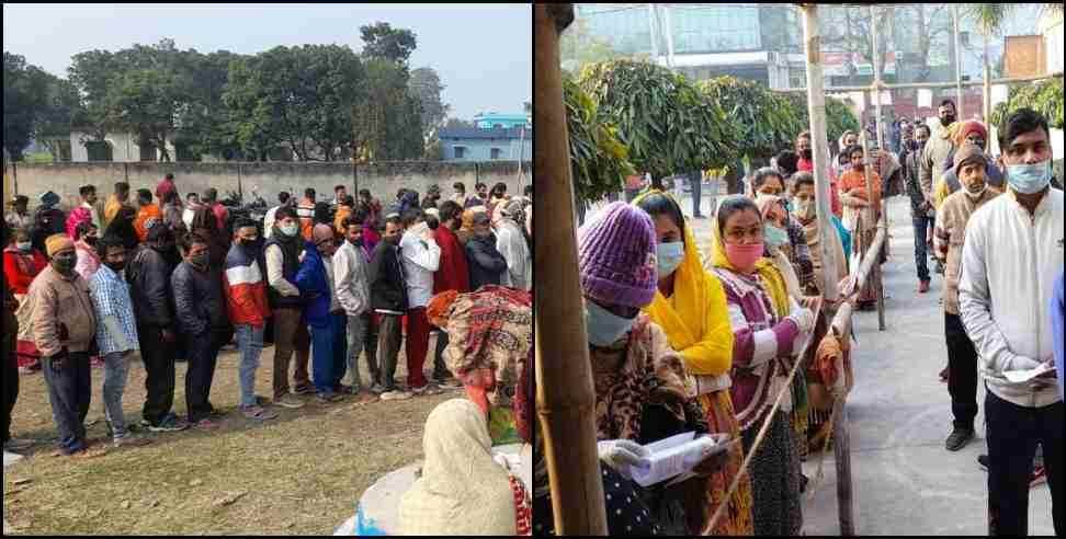 Uttarakhand Assembly Elections : polling percent till 12 pm in Uttarakhand