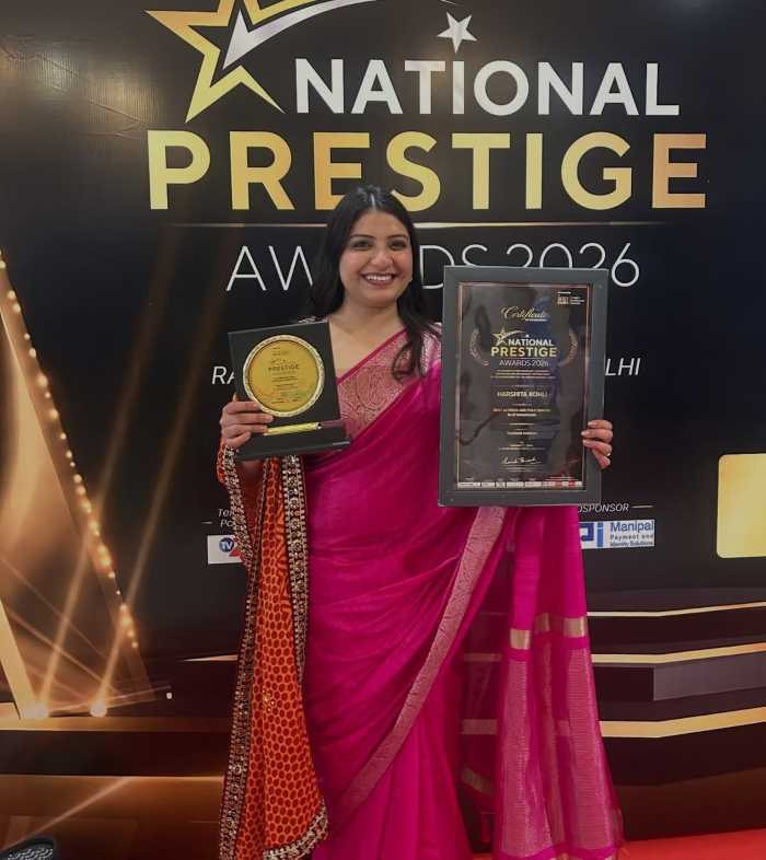 Harshita Kohli wins National Prestige Award 2026