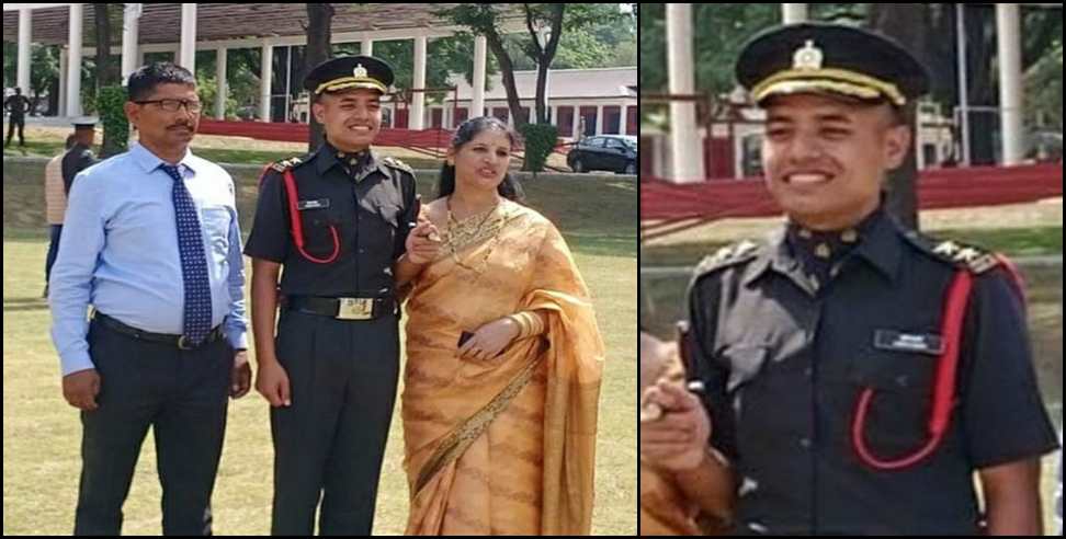 udham singh nagar vinod samant army officer: Vinod Singh Samant of Uttarakhand became a lieutenant in the Indian Army