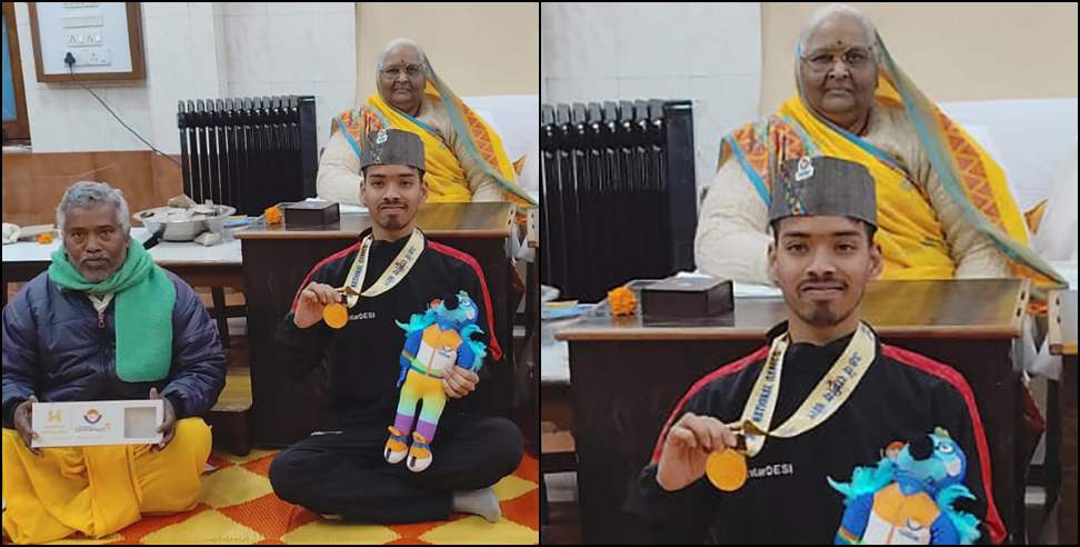 Rohit won gold in National Games: Rohit of Shantikunj won gold in National Games