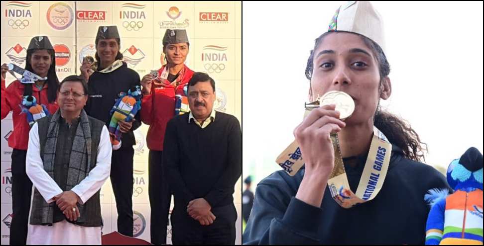 Ankita Dhyani won second gold: Athlete Ankita Dhyani won second gold in National Games