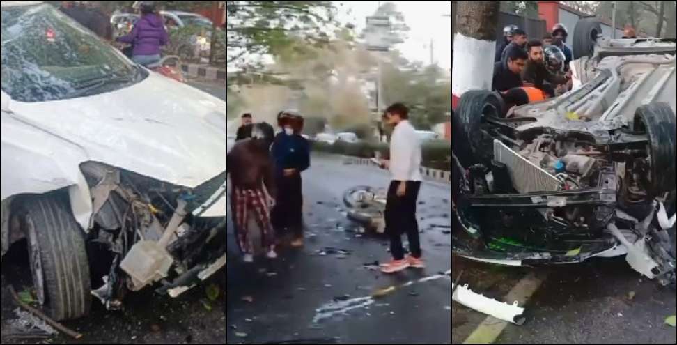 Dehradun Road Accident: Horrible road accident at Dehradun ONGC Chowk