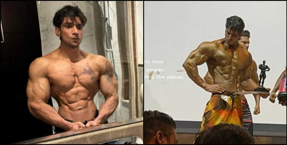 doctor dheeraj shrinagar garhwal: Dr Dheeraj bodybuilder from Srinagar Garhwal