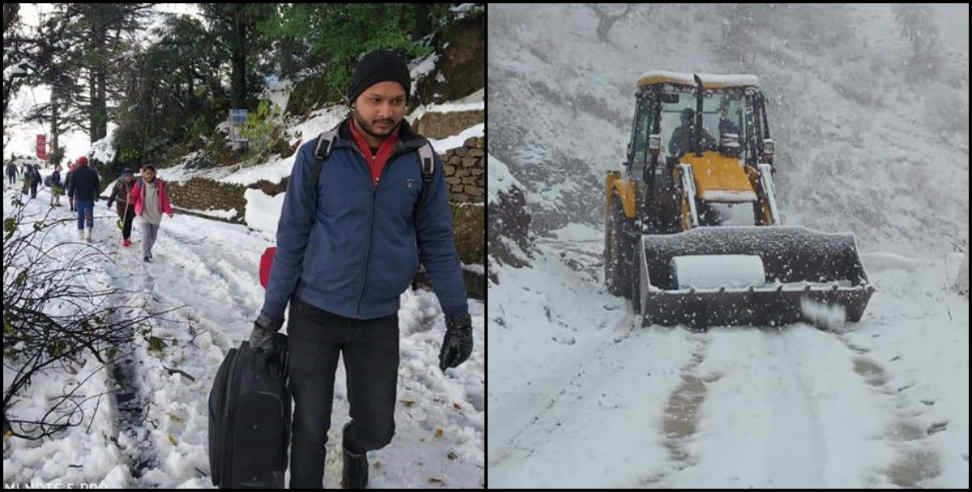 snowfall in Uttarakhand: Life is slowly coming back on track in the mountains