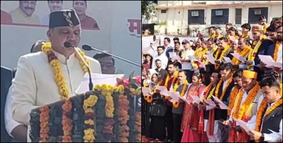 Gajraj Singh Bisht: Gajraj Singh Bisht took oath as Mayor in Haldwani