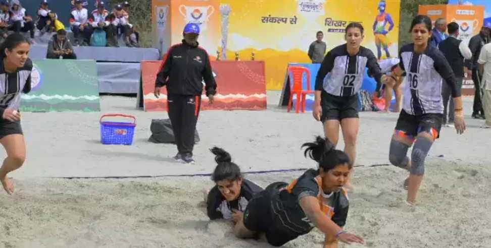 Beach Kabaddi starts: National Games Beach Kabaddi starts in Rishikesh