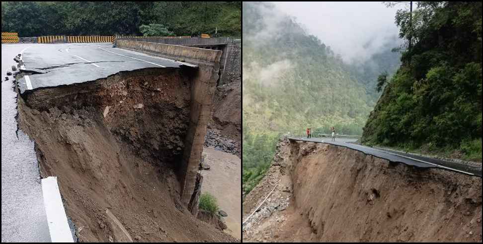 chamoli heavy rain landslide: Heavy rain landslide in Chamoli district