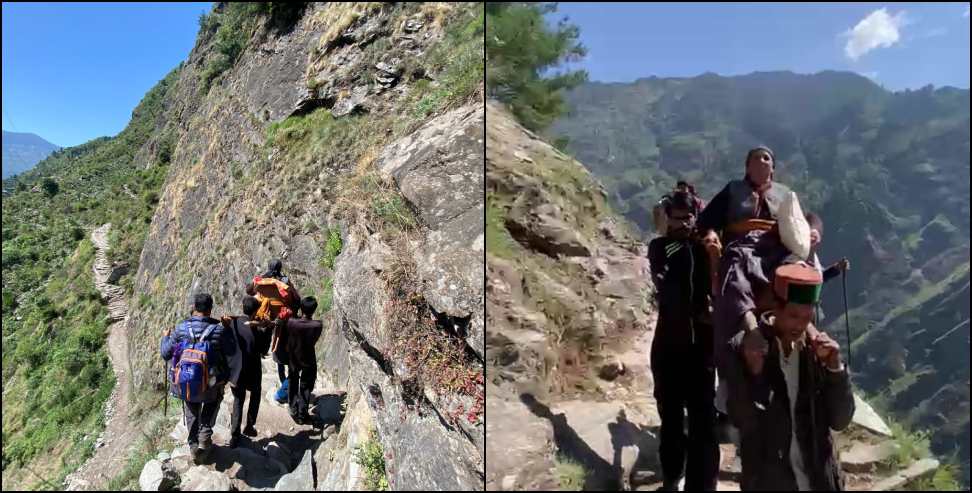 Uttarkashi Road Problem: Sick Woman Carried 11 KM Due to Lack of Road in Uttarkashi
