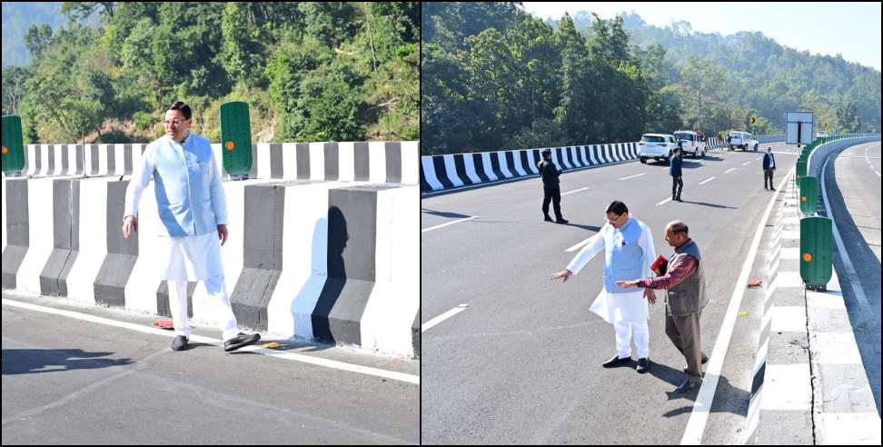 Delhi-Dehradun Expressway: CM Dhami inspect Delhi Dehradun Expressway