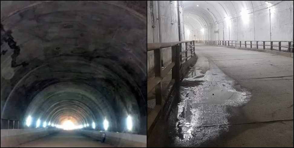 tambakhani tunnel Leakage Uttarkashi: Leakage in tambakhani tunnel Uttarkashi Uttarakhand