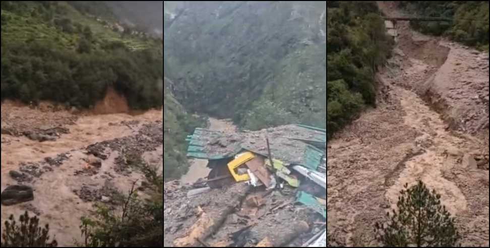 Eight to ten workers missing due to cloudburst in Uttarkashi