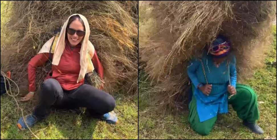 Trekker Gemma Colell: Trekker Gemma Colell becomes fan of Pahadi Aunty