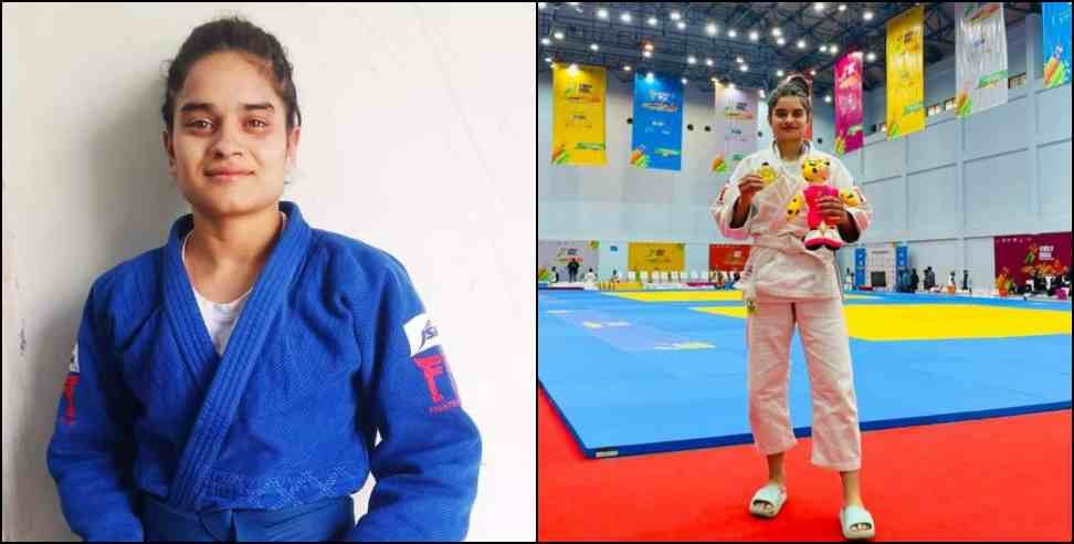 Sneha Chauhan National Games: Uttarakhand Sneha Chauhan Won Silver Medal in National Games Judo