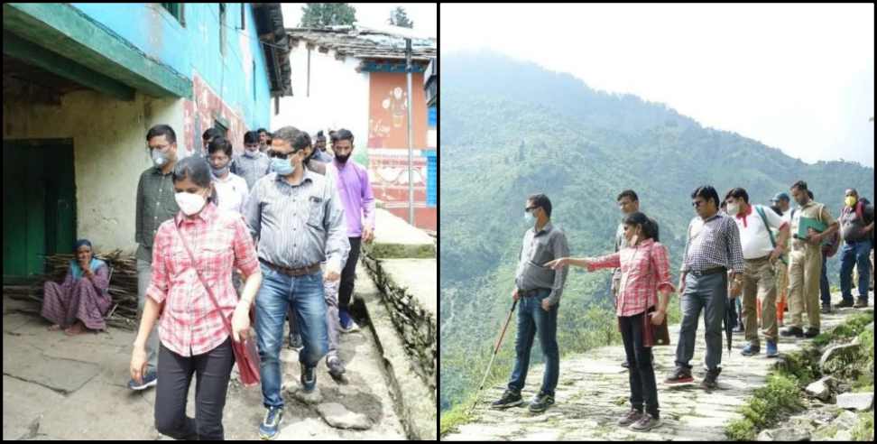 Bageshwar DM: Bageshwar dm ranjana rajguru reached khati village