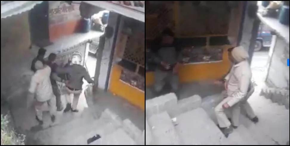 Chamoli Video: Police beat people in Chamoli district