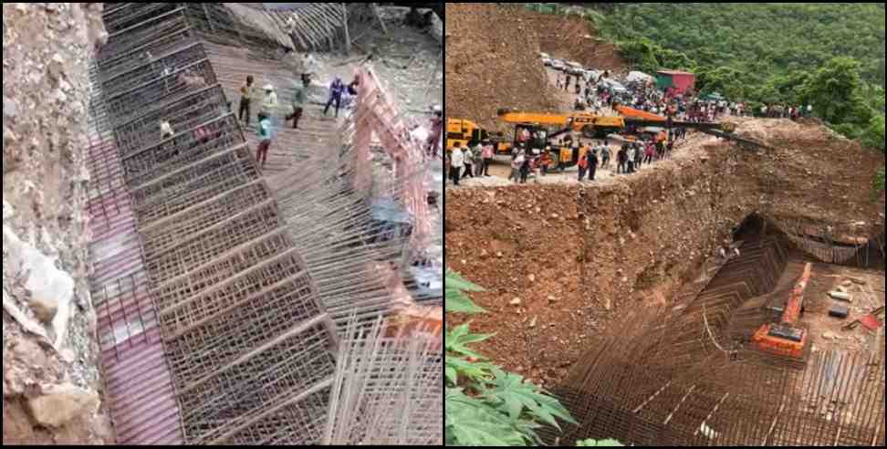 badrinath highway Shuttering broken: under construction bridge Shuttering broken on Badrinath Highway