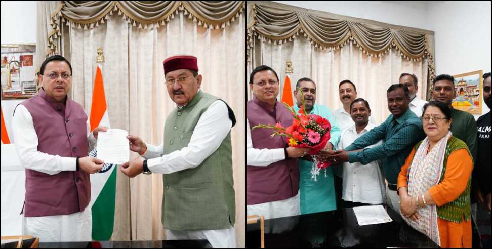 MLAs meet CM Dhami: MLAs meet at CM residence amid cabinet expansion
