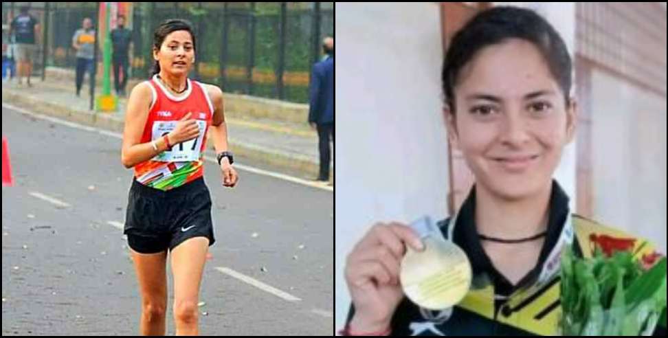 mansi negi gold medel: Mansi Negi of Chamoli district won gold medal in National Championship