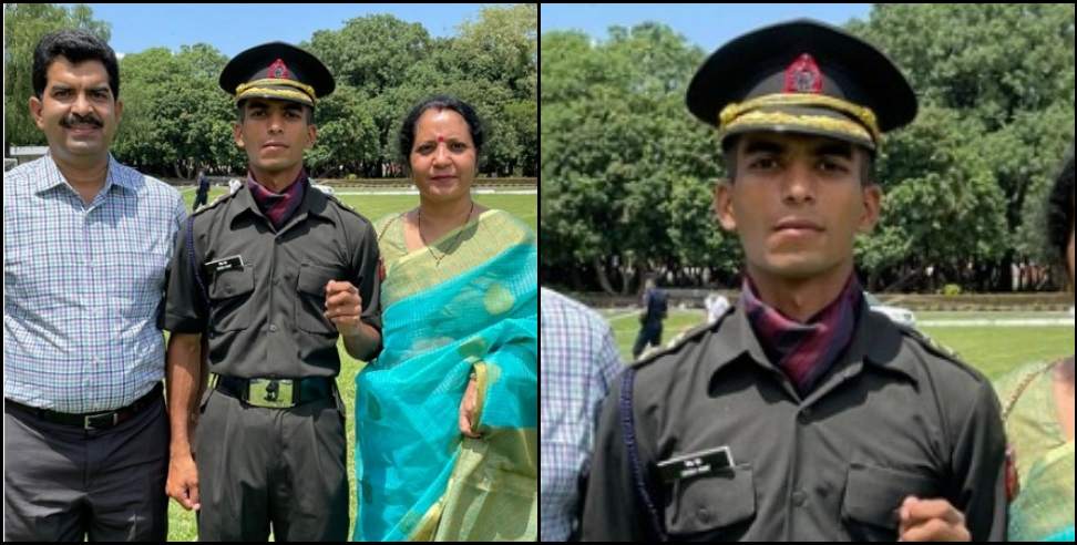 Bageshwar news: Bageshwar megh pant became army officer