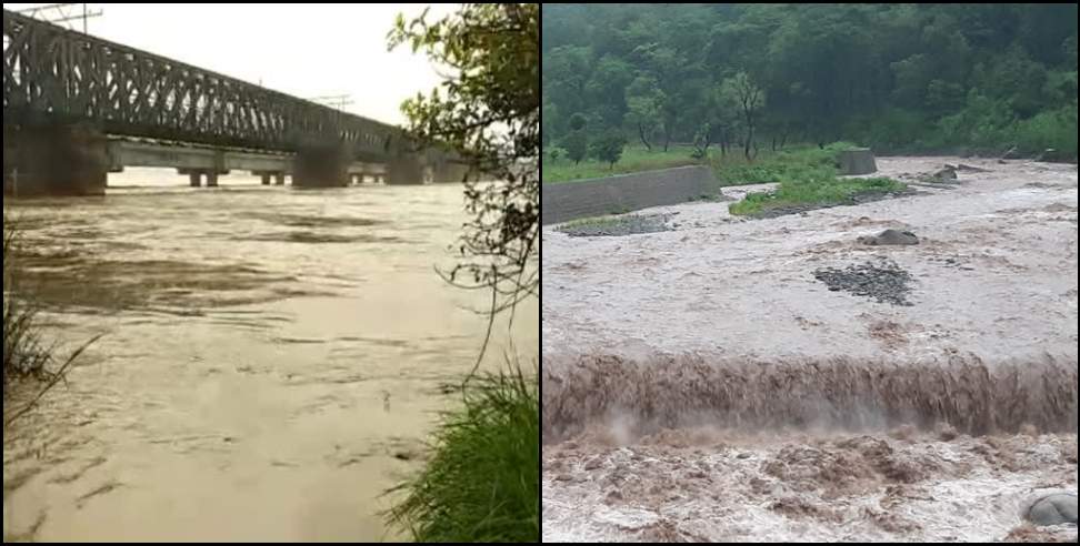Uttarakhand rain: Rivers in spate due to heavy rains in Uttarakhand