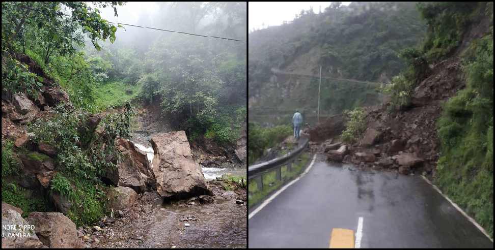 Uttarakhand rain: Roads blocked in Uttarakhand due to rain