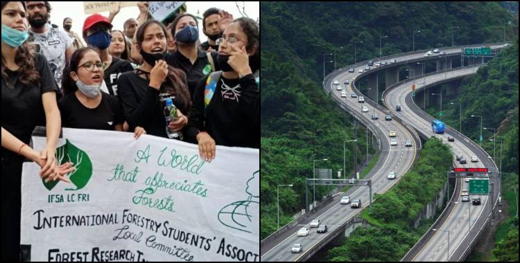 Dehradun mohand highway: People started campaign to save tree in dehradun mohand highway